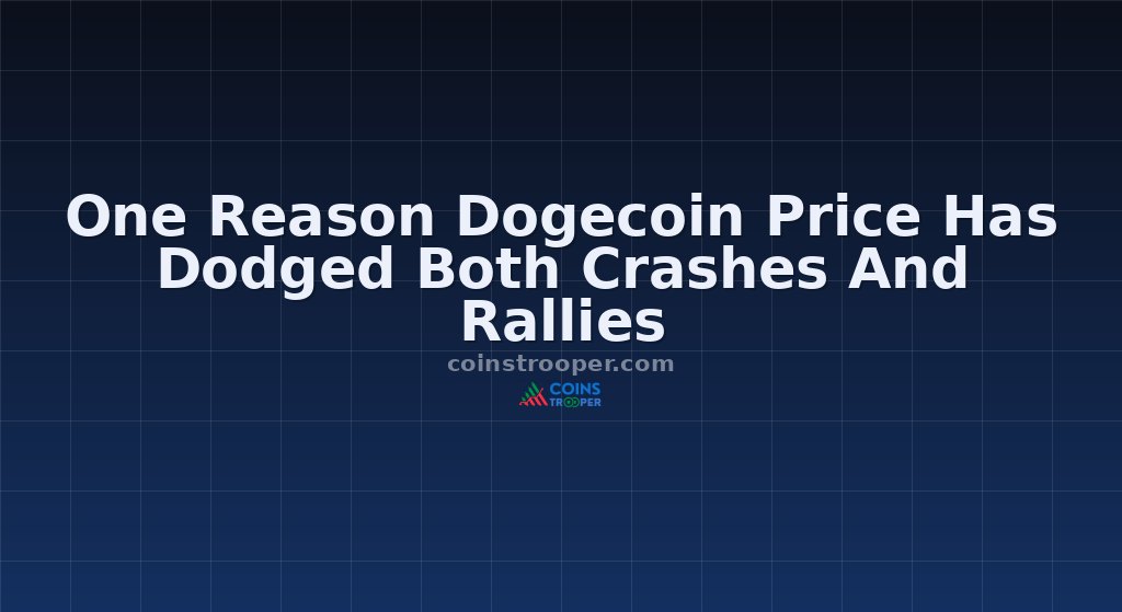 One Reason Dogecoin Price Has Dodged Both Crashes And Rallies