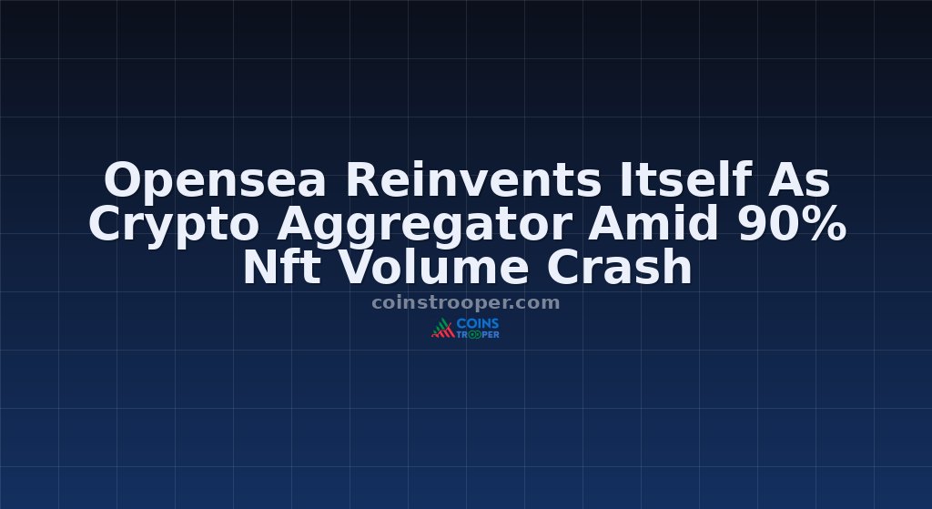 Opensea Reinvents Itself As Crypto Aggregator Amid 90% Nft Volume Crash