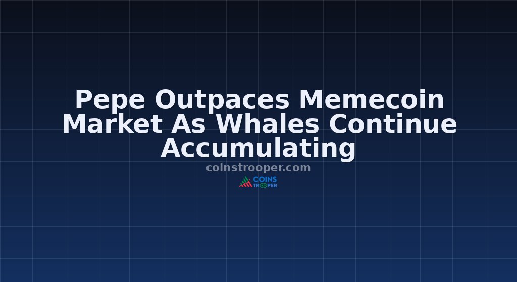 Pepe Outpaces Memecoin Market As Whales Continue Accumulating