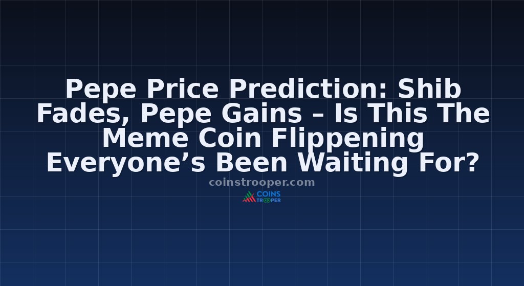 Pepe Price Prediction: Shib Fades, Pepe Gains – Is This The Meme Coin Flippening Everyone’s Been Waiting For?