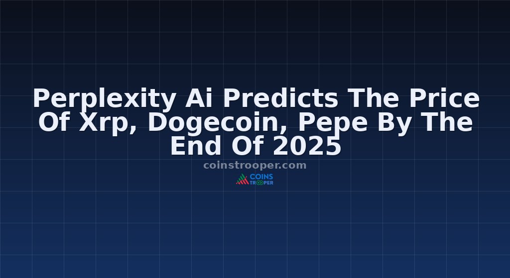 Perplexity Ai Predicts The Price Of Xrp, Dogecoin, Pepe By The End Of 2025