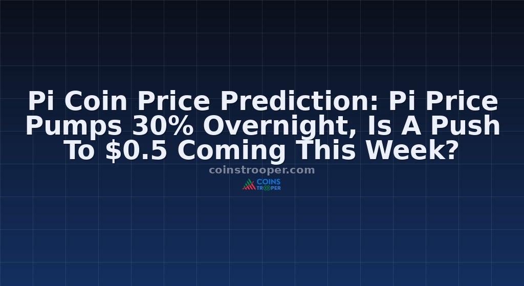 Pi Coin Price Prediction: Pi Price Pumps 30% Overnight, Is A Push To $0.5 Coming This Week?