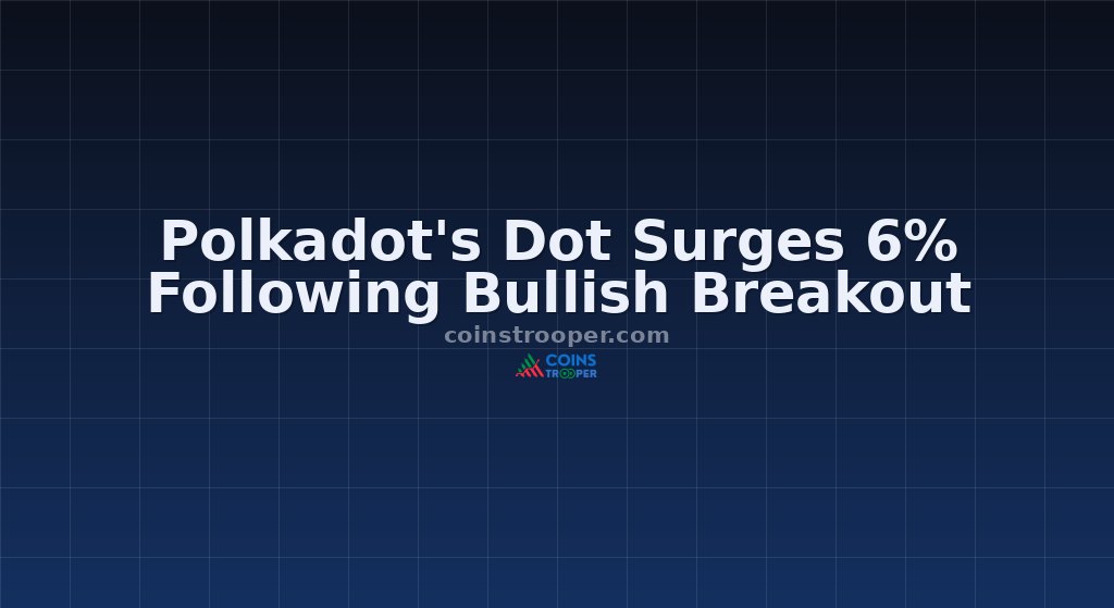 Polkadot's Dot Surges 6% Following Bullish Breakout