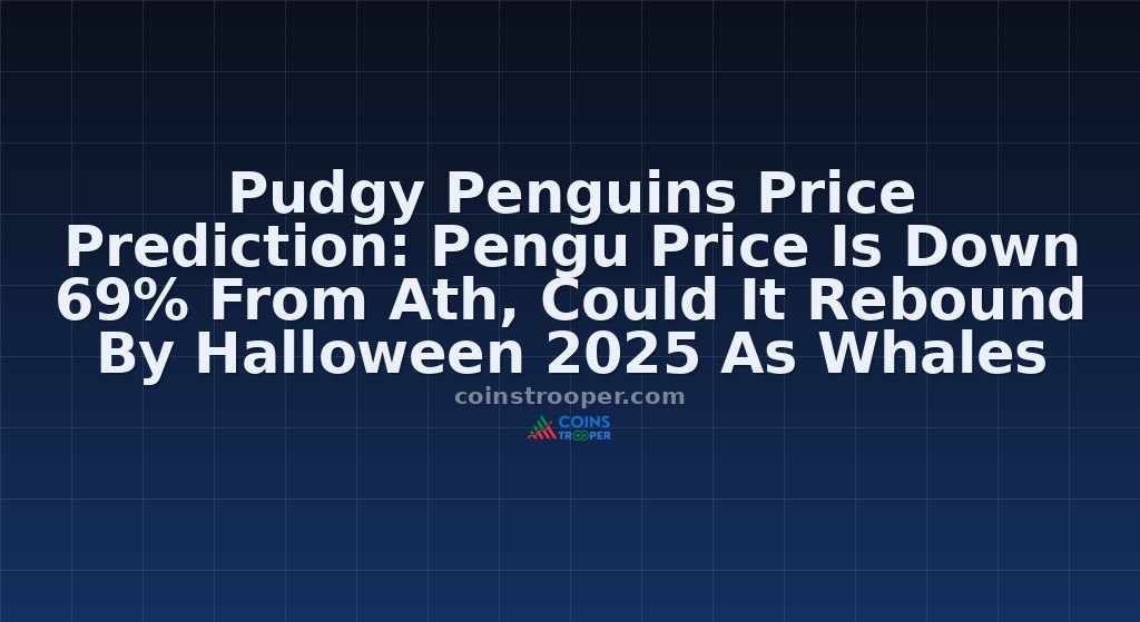 Pudgy Penguins Price Prediction: Pengu Price Is Down 69% From Ath, Could It Rebound By Halloween 2025 As Whales Accumulate? 