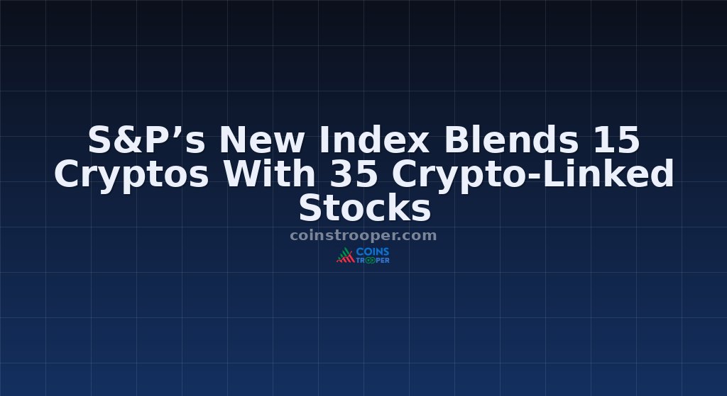 S&P’s New Index Blends 15 Cryptos With 35 Crypto-Linked Stocks