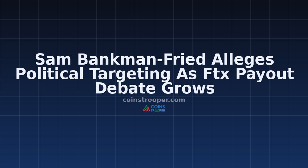 Sam Bankman-Fried Alleges Political Targeting As Ftx Payout Debate Grows