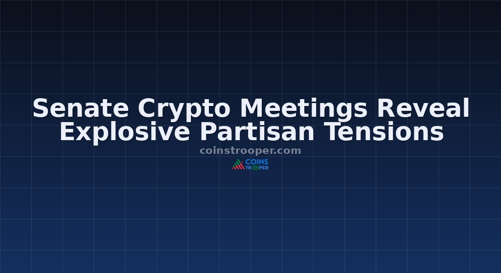 Senate Crypto Meetings Reveal Explosive Partisan Tensions