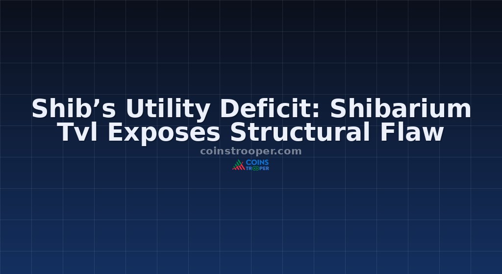 Shib’s Utility Deficit: Shibarium Tvl Exposes Structural Flaw