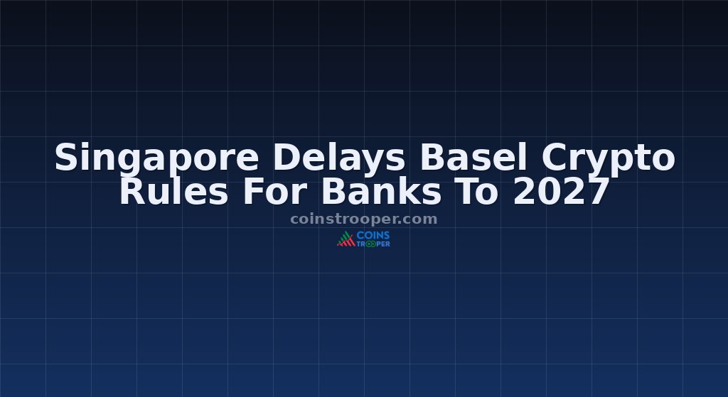 Singapore Delays Basel Crypto Rules For Banks To 2027
