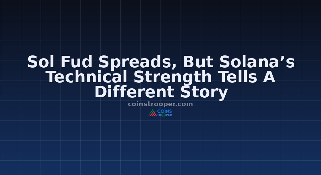 Sol Fud Spreads, But Solana’s Technical Strength Tells A Different Story