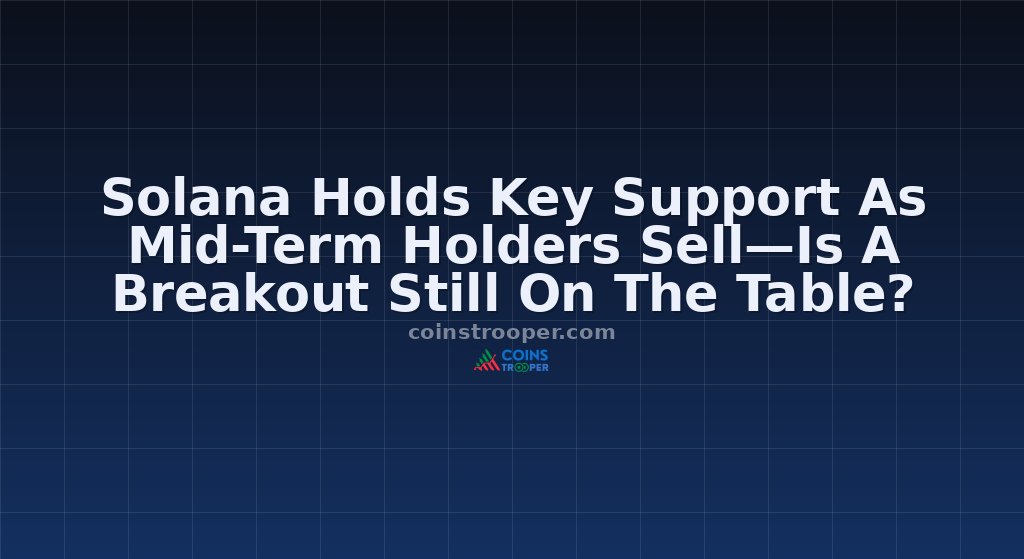 Solana Holds Key Support As Mid-Term Holders Sell—Is A Breakout Still On The Table?