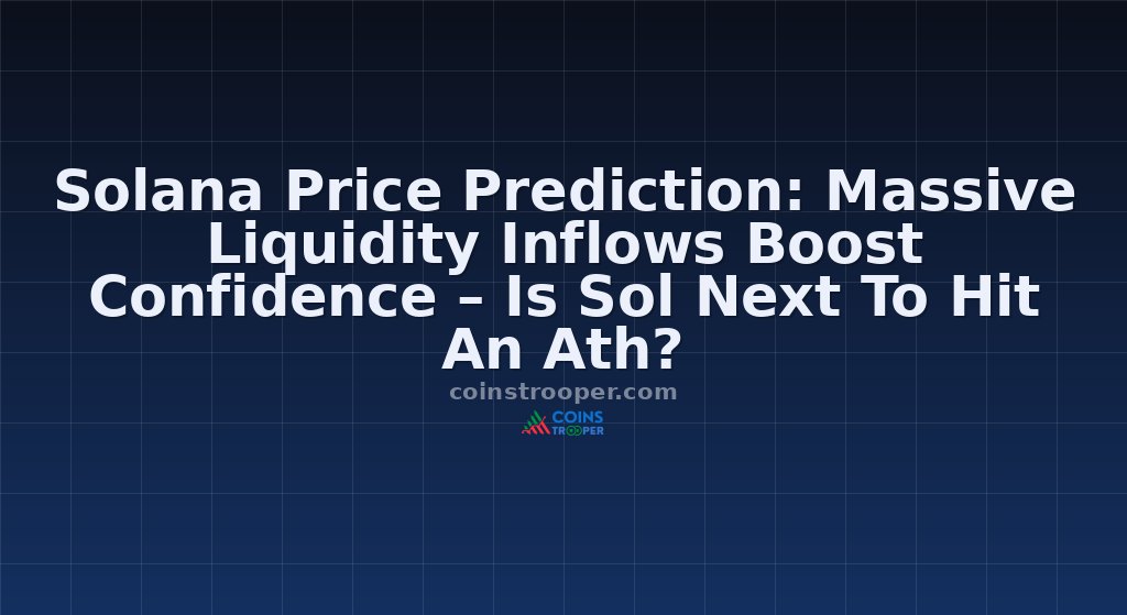 Solana Price Prediction: Massive Liquidity Inflows Boost Confidence – Is Sol Next To Hit An Ath?