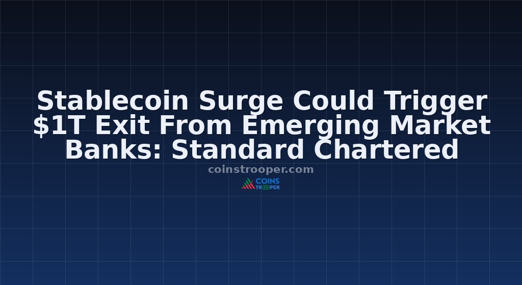 Stablecoin Surge Could Trigger $1T Exit From Emerging Market Banks: Standard Chartered