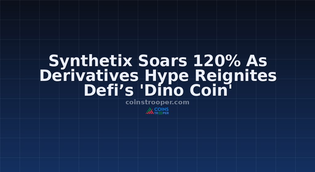 Synthetix Soars 120% As Derivatives Hype Reignites Defi’s 'Dino Coin'