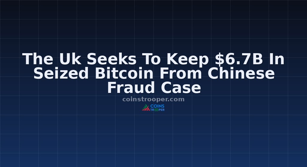 The Uk Seeks To Keep $6.7B In Seized Bitcoin From Chinese Fraud Case