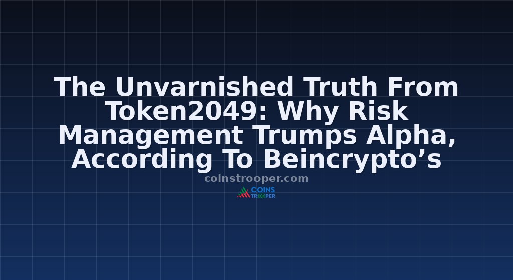 The Unvarnished Truth From Token2049: Why Risk Management Trumps Alpha, According To Beincrypto’s Oihyun, Coincall Exchange’s Fenni And Blofin’s Dylan