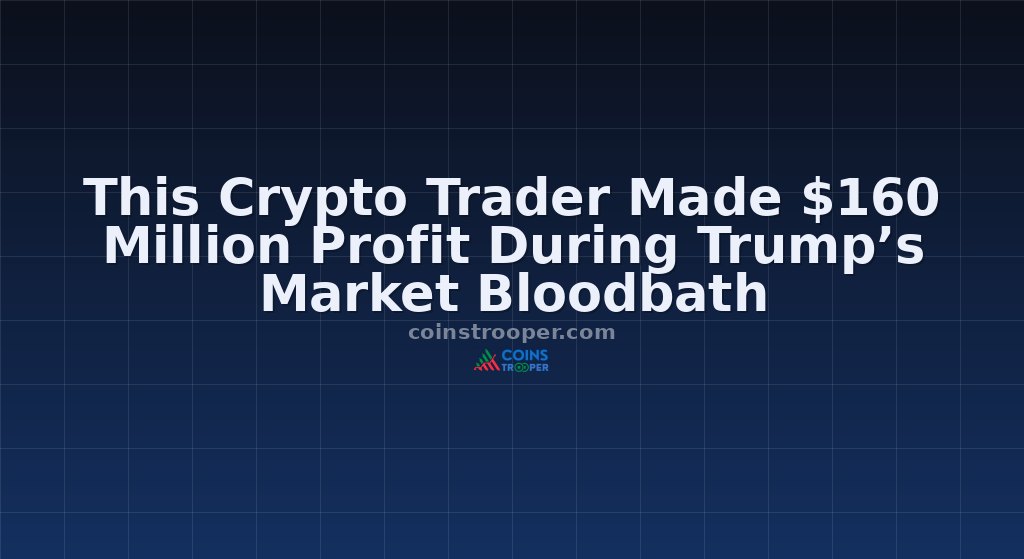 This Crypto Trader Made $160 Million Profit During Trump’s Market Bloodbath