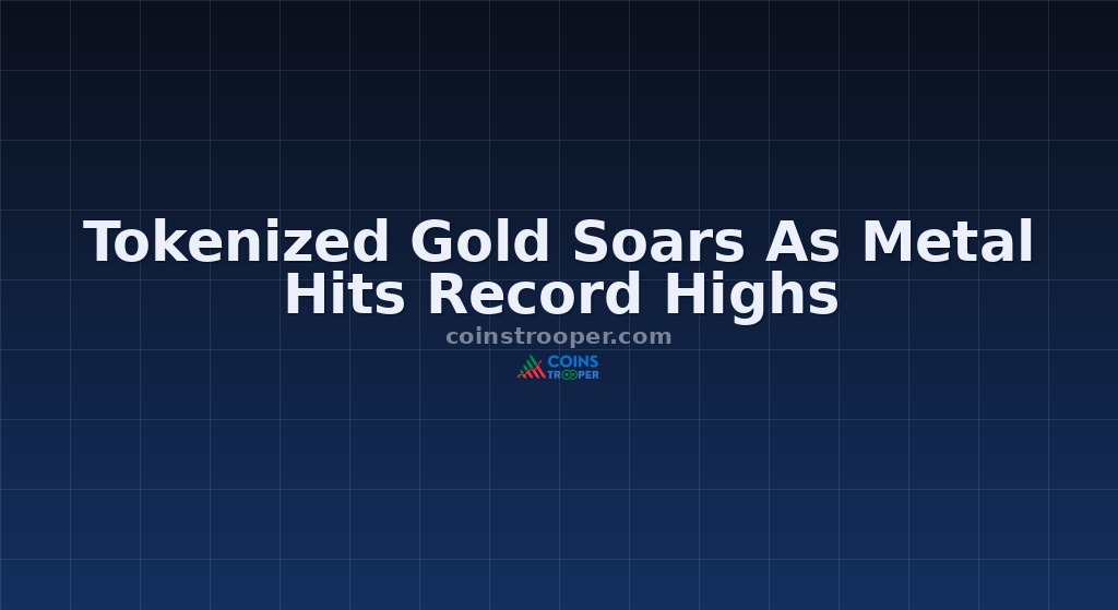 Tokenized Gold Soars As Metal Hits Record Highs