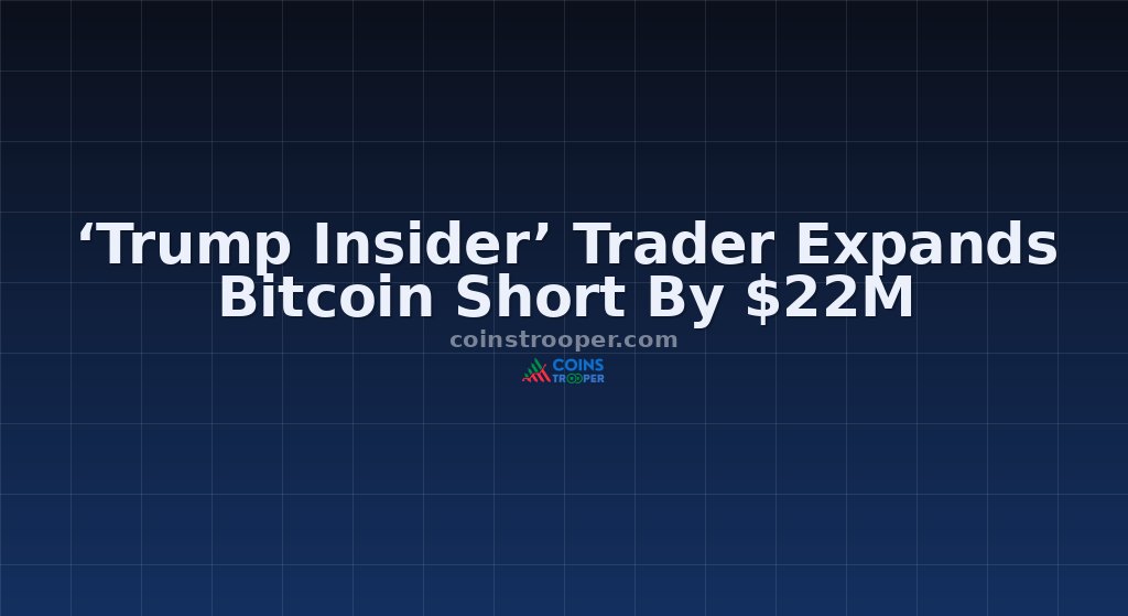 ‘Trump Insider’ Trader Expands Bitcoin Short By $22M