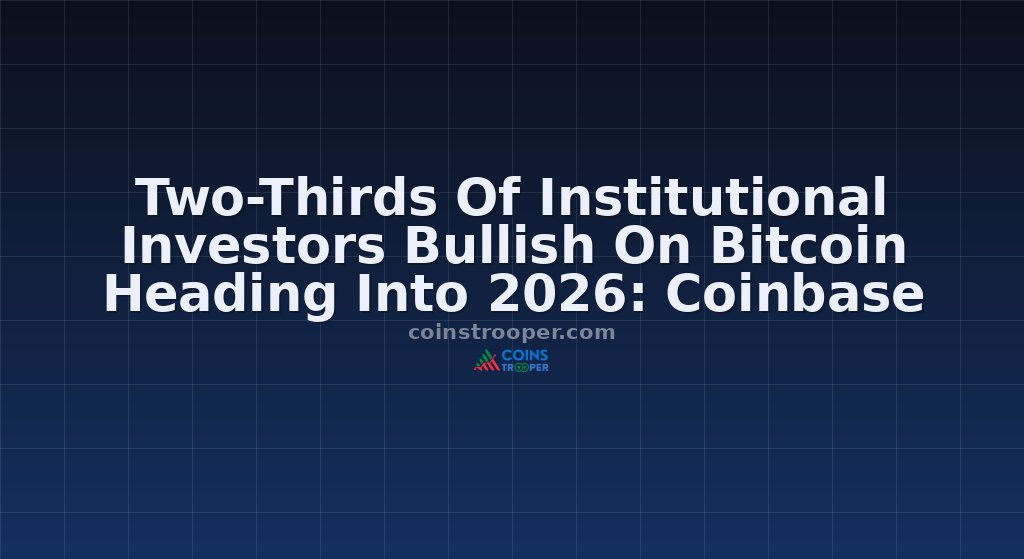 Two-Thirds Of Institutional Investors Bullish On Bitcoin Heading Into 2026: Coinbase