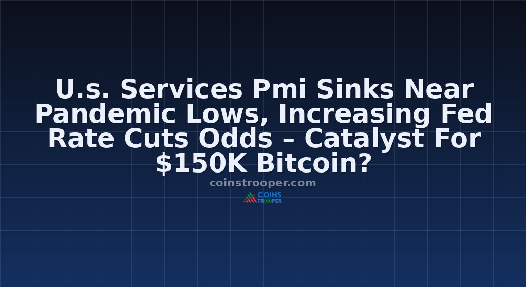 U.s. Services Pmi Sinks Near Pandemic Lows, Increasing Fed Rate Cuts Odds – Catalyst For $150K Bitcoin?