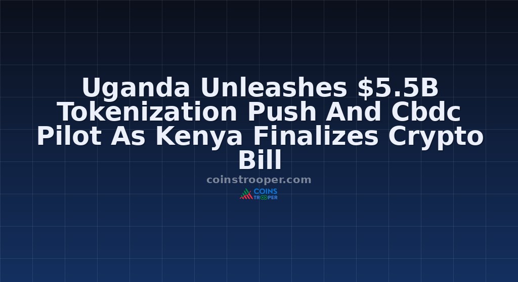Uganda Unleashes $5.5B Tokenization Push And Cbdc Pilot As Kenya Finalizes Crypto Bill