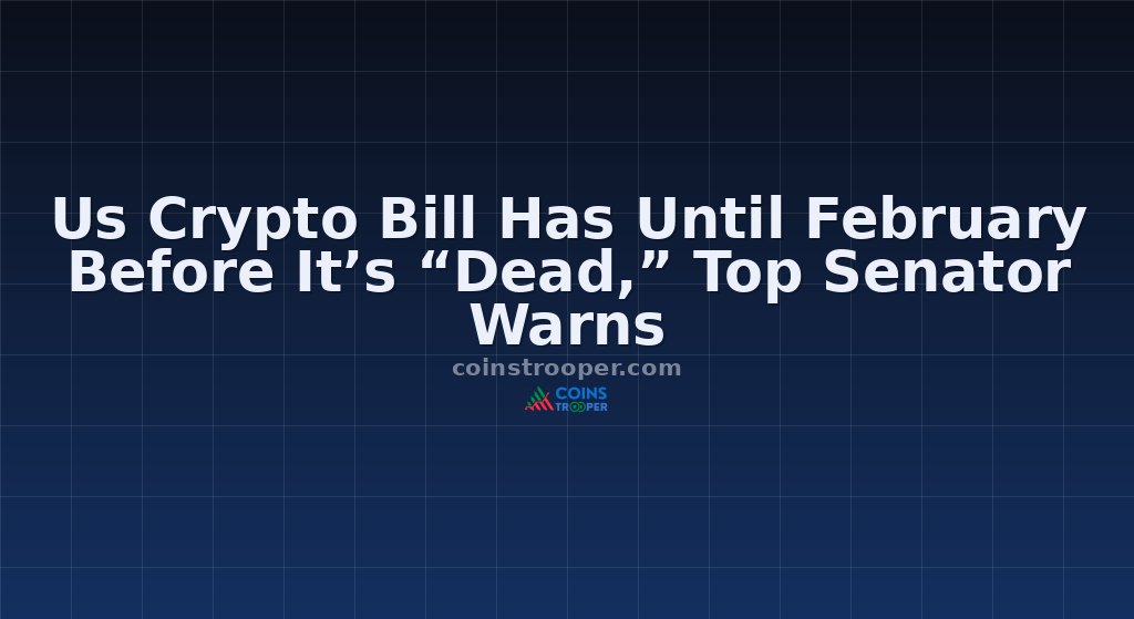 Us Crypto Bill Has Until February Before It’s “Dead,” Top Senator Warns