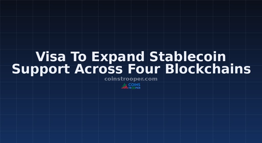 Visa To Expand Stablecoin Support Across Four Blockchains