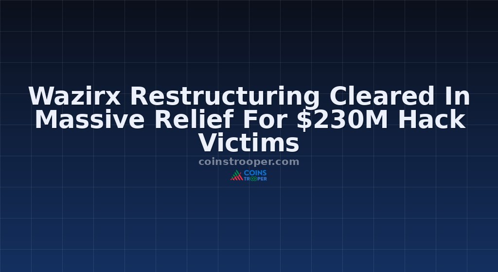 Wazirx Restructuring Cleared In Massive Relief For $230M Hack Victims