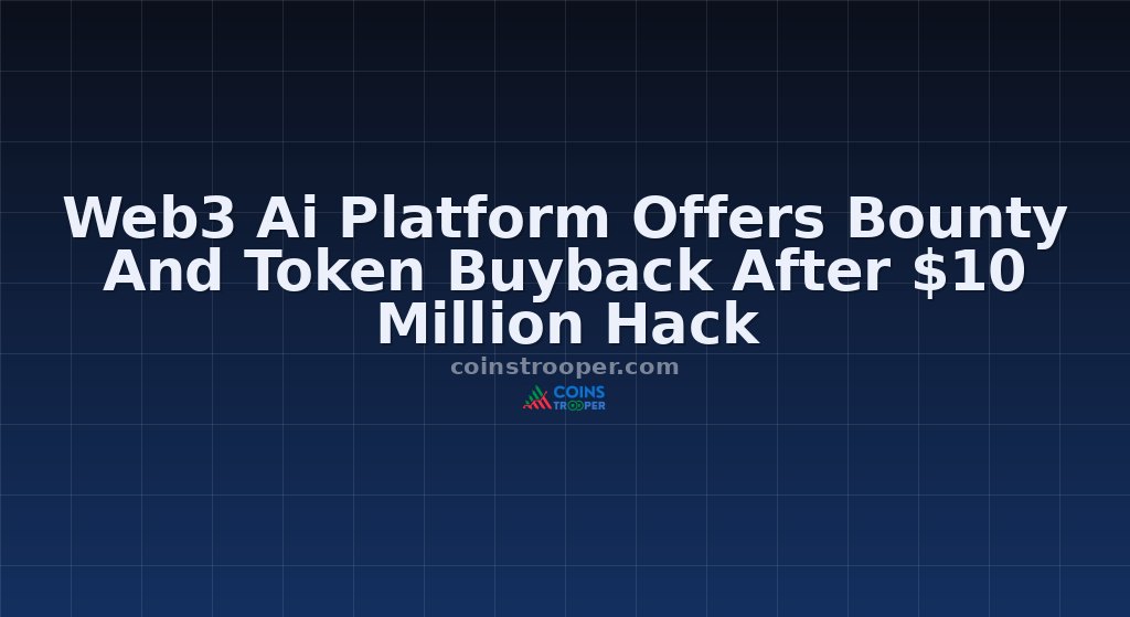 Web3 Ai Platform Offers Bounty And Token Buyback After $10 Million Hack