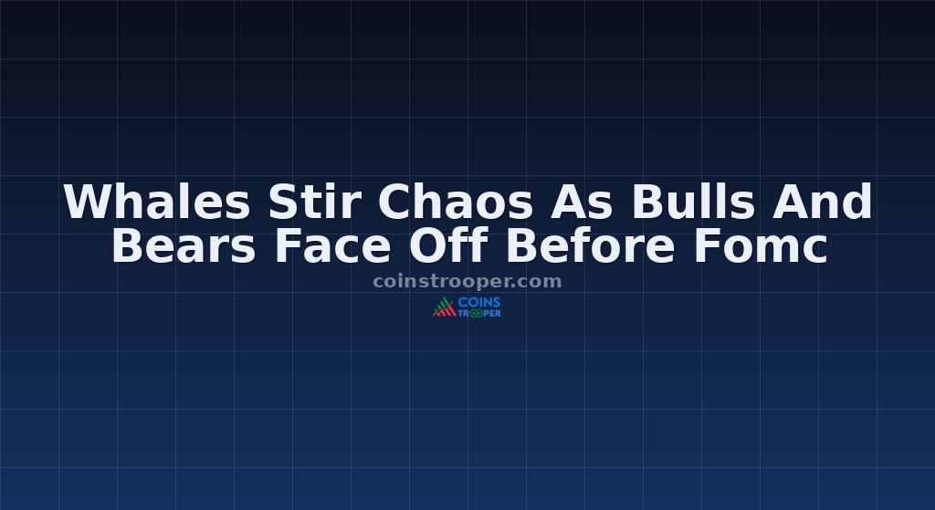 Whales Stir Chaos As Bulls And Bears Face Off Before Fomc