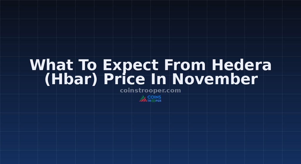 What To Expect From Hedera (Hbar) Price In November