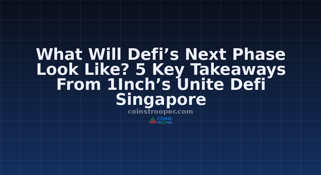 What Will Defi’s Next Phase Look Like? 5 Key Takeaways From 1Inch’s Unite Defi Singapore
