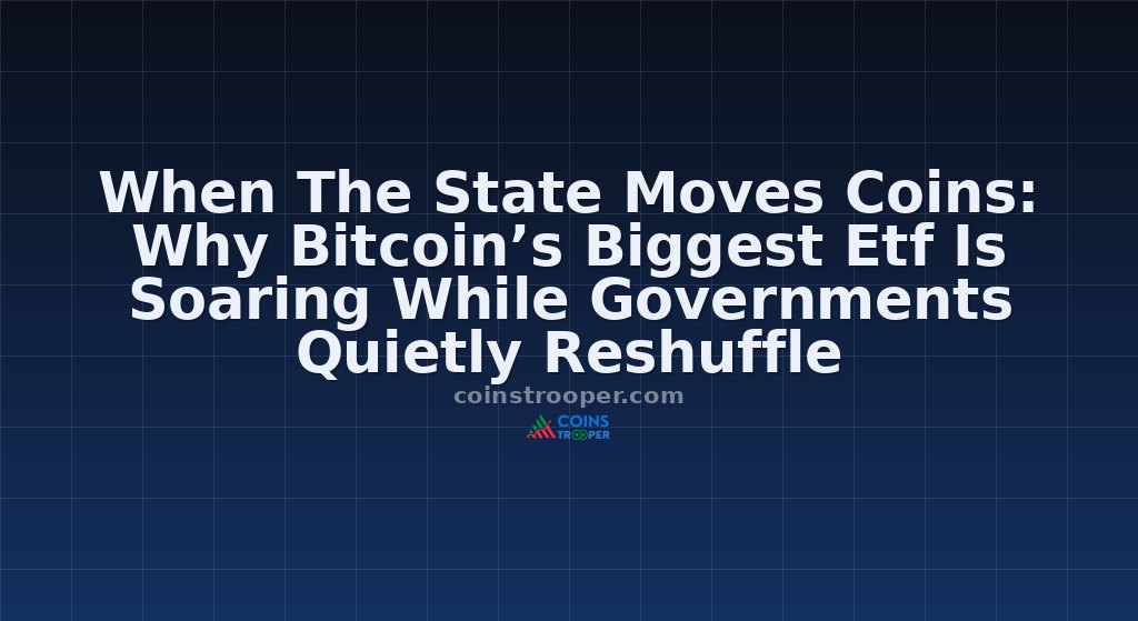 When The State Moves Coins: Why Bitcoin’s Biggest Etf Is Soaring While Governments Quietly Reshuffle
