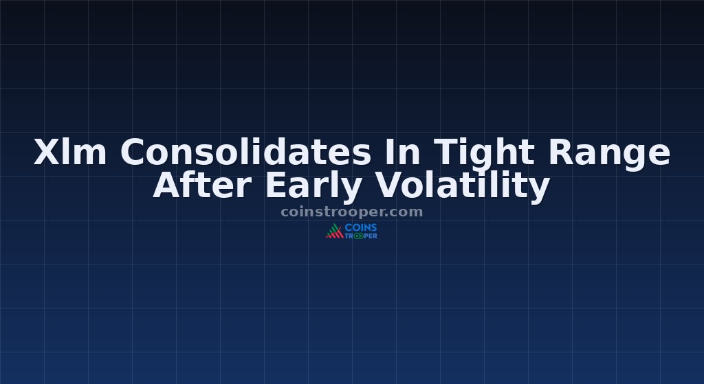 Xlm Consolidates In Tight Range After Early Volatility