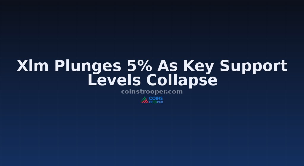 Xlm Plunges 5% As Key Support Levels Collapse