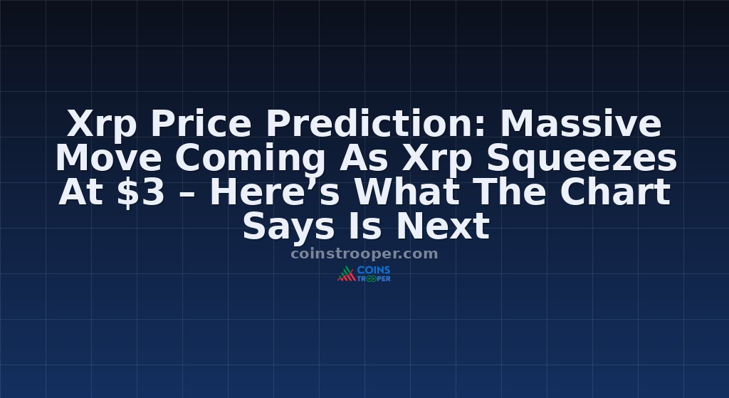 Xrp Price Prediction: Massive Move Coming As Xrp Squeezes At $3 – Here’s What The Chart Says Is Next