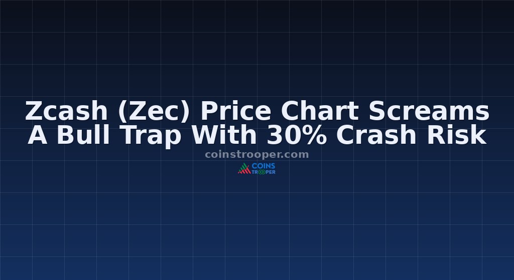 Zcash (Zec) Price Chart Screams A Bull Trap With 30% Crash Risk