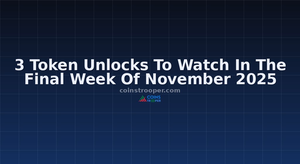 3 Token Unlocks To Watch In The Final Week Of November 2025