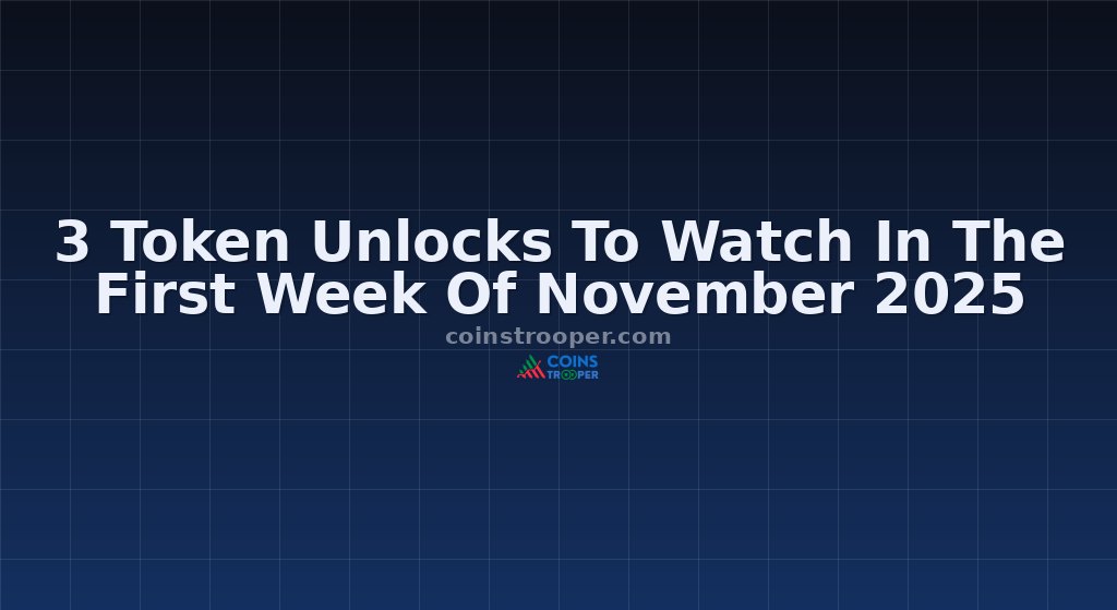 3 Token Unlocks To Watch In The First Week Of November 2025