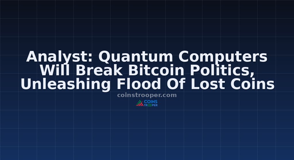 Analyst: Quantum Computers Will Break Bitcoin Politics, Unleashing Flood Of Lost Coins