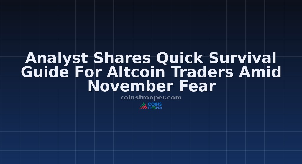 Analyst Shares Quick Survival Guide For Altcoin Traders Amid November Fear