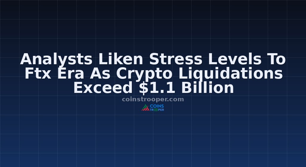 Analysts Liken Stress Levels To Ftx Era As Crypto Liquidations Exceed $1.1 Billion