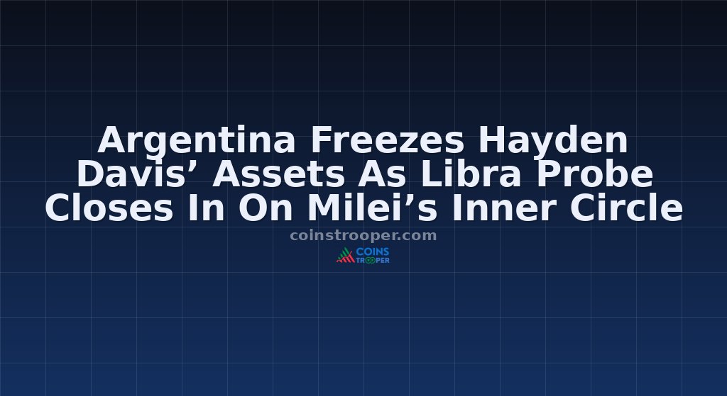 Argentina Freezes Hayden Davis’ Assets As Libra Probe Closes In On Milei’s Inner Circle