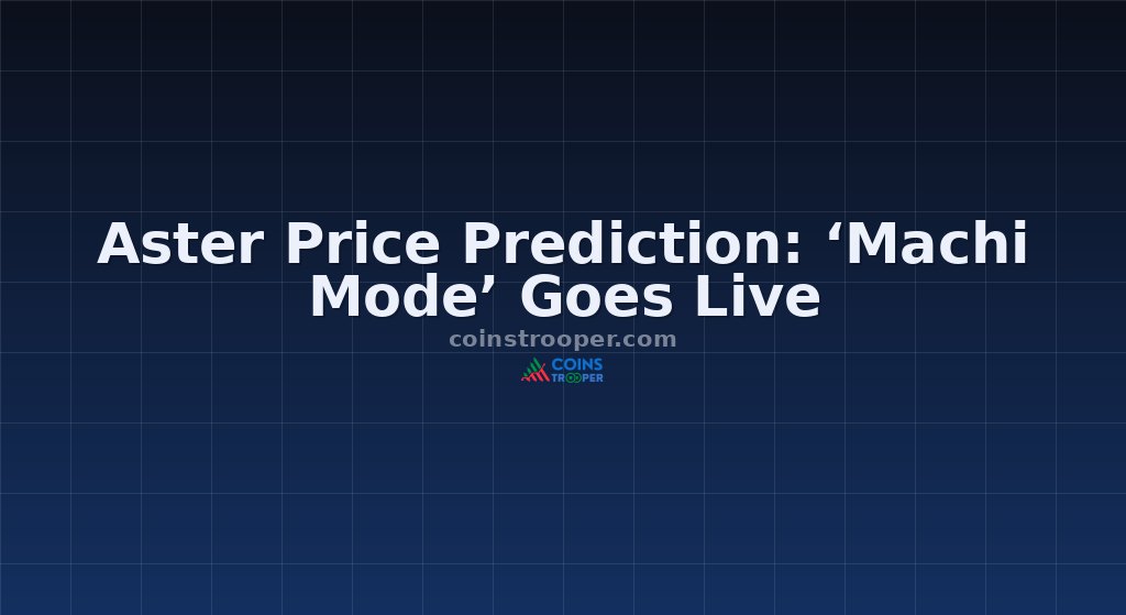 Aster Price Prediction: ‘Machi Mode’ Goes Live
