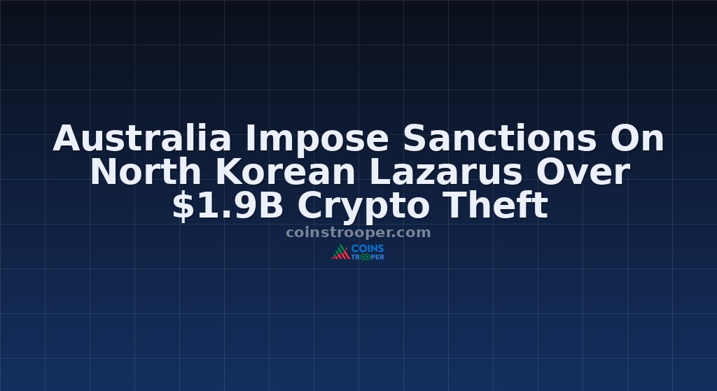 Australia Impose Sanctions On North Korean Lazarus Over $1.9B Crypto Theft
