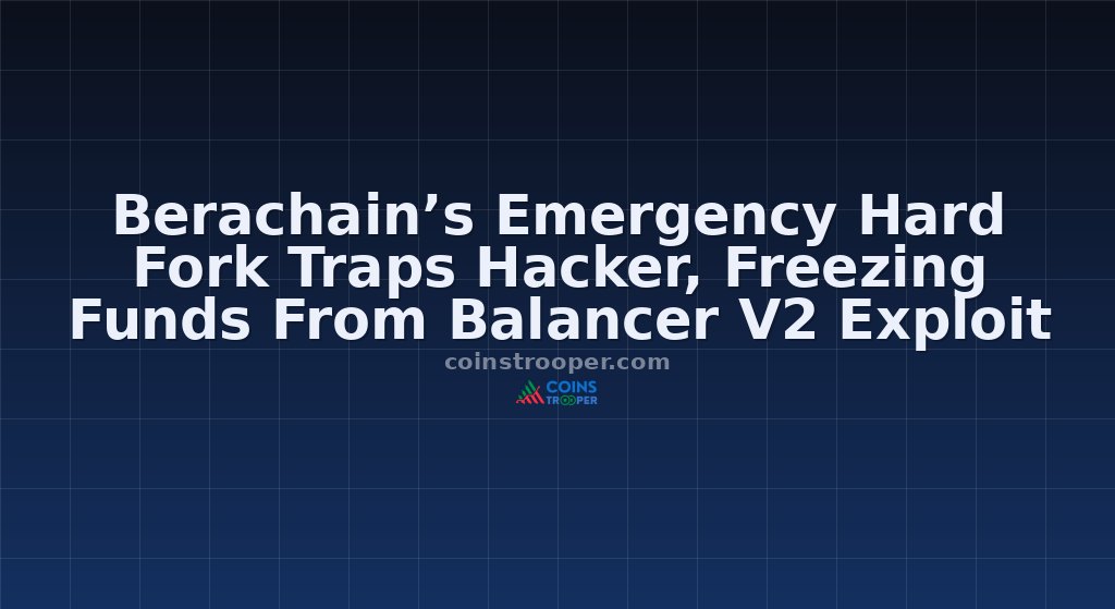 Berachain’s Emergency Hard Fork Traps Hacker, Freezing Funds From Balancer V2 Exploit