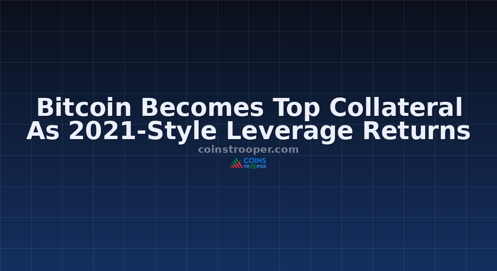 Bitcoin Becomes Top Collateral As 2021-Style Leverage Returns