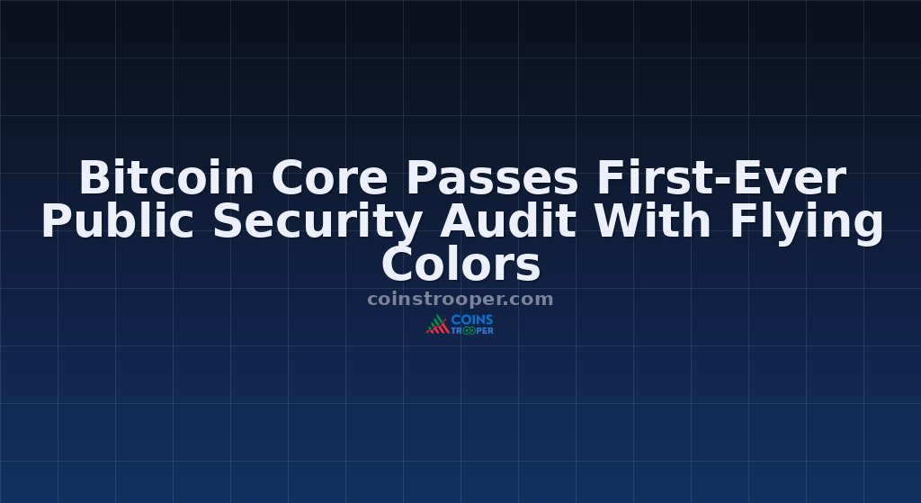 Bitcoin Core Passes First-Ever Public Security Audit With Flying Colors