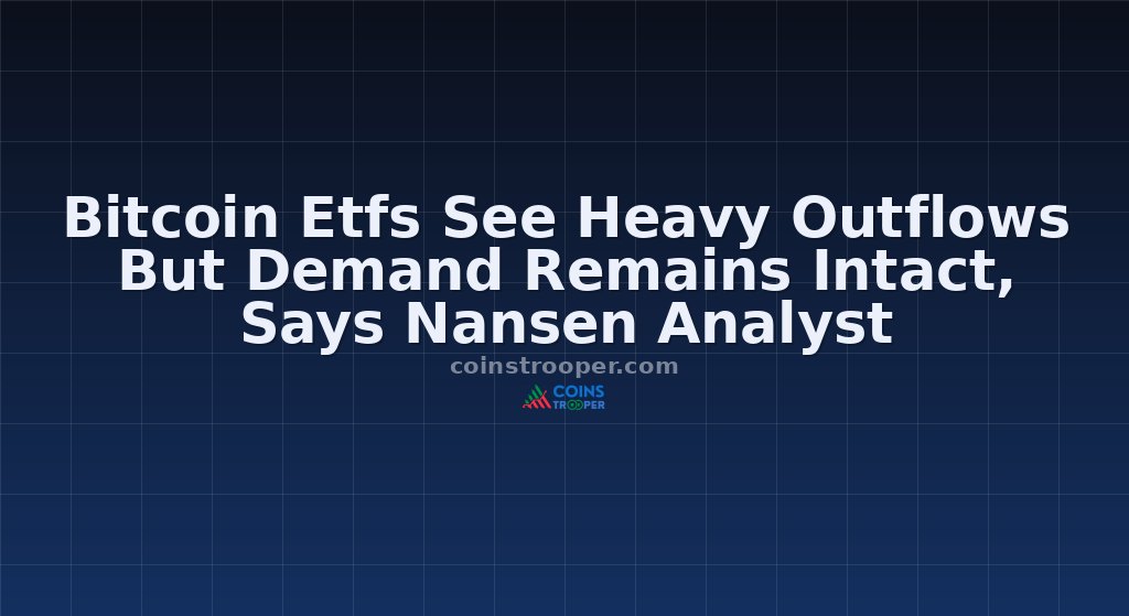 Bitcoin Etfs See Heavy Outflows But Demand Remains Intact, Says Nansen Analyst
